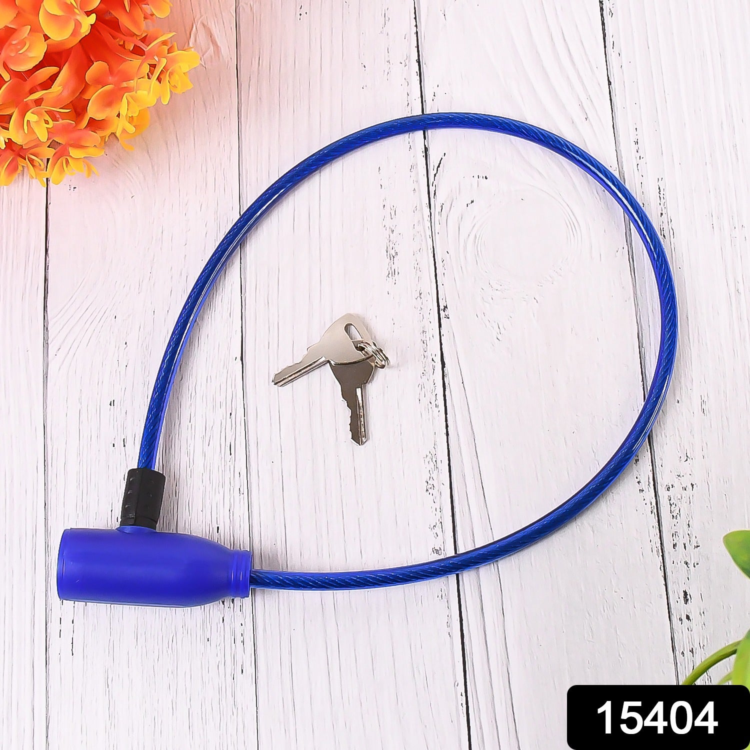 Heavy Duty Multipurpose Steel Cable Safety Lock With 2 Keys (1 Pc) Heavy Duty Multipurpose Steel Cable Safety Lock With 2 Keys (1 Pc)